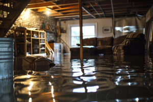 flooded basement